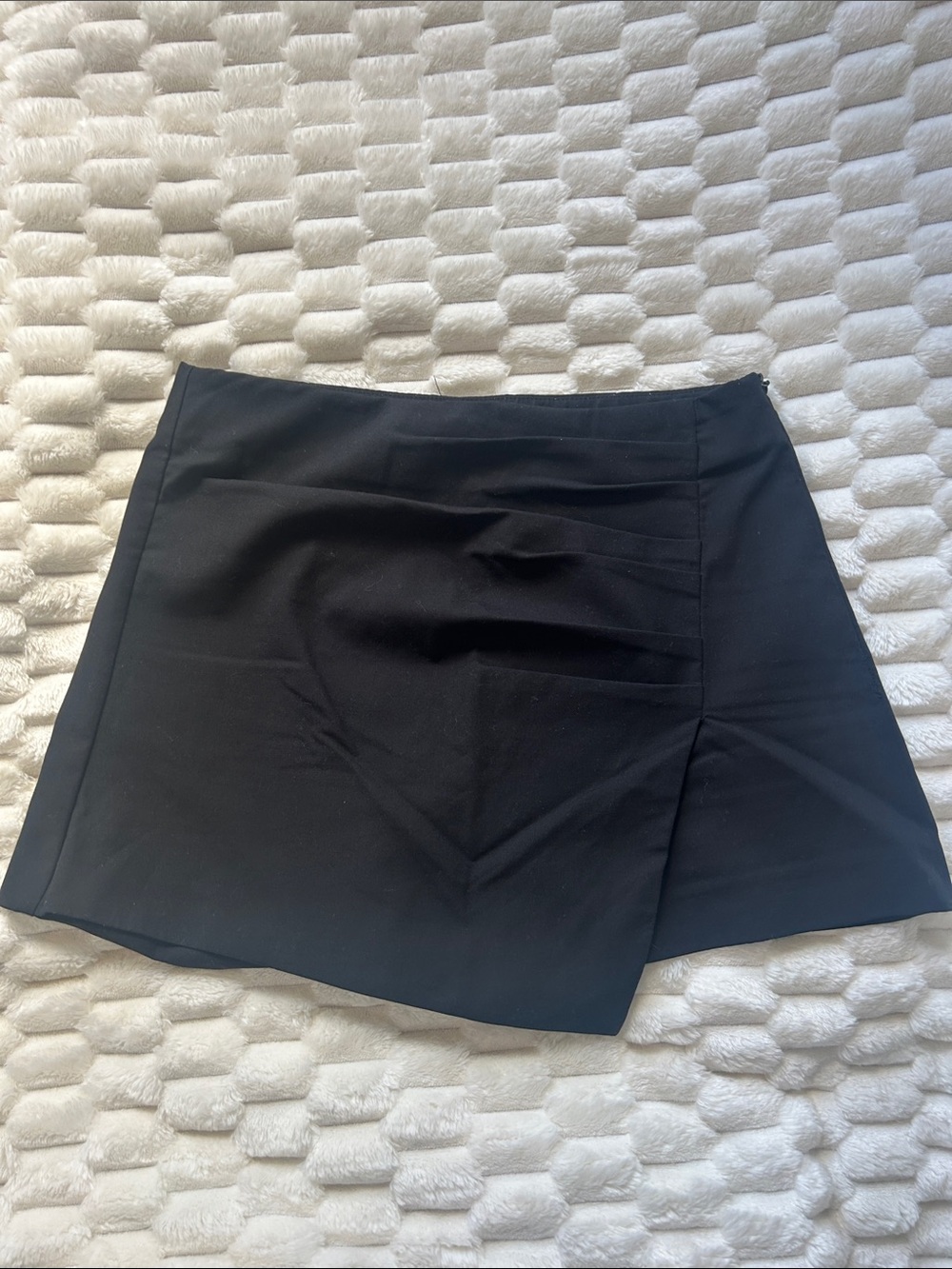 Zara Black High-Waist Tailored Skort